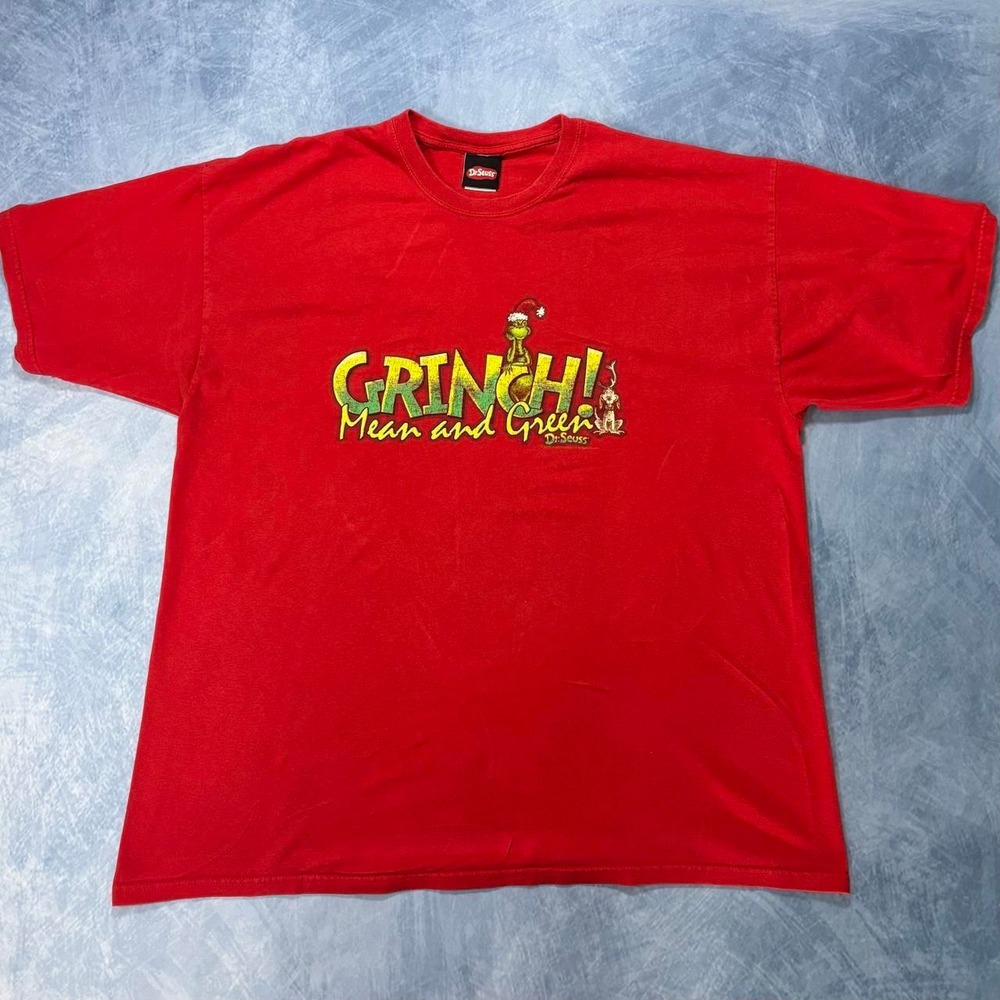 Dr. Seuss The Grinch 2001 red vintage cotton t-shirt